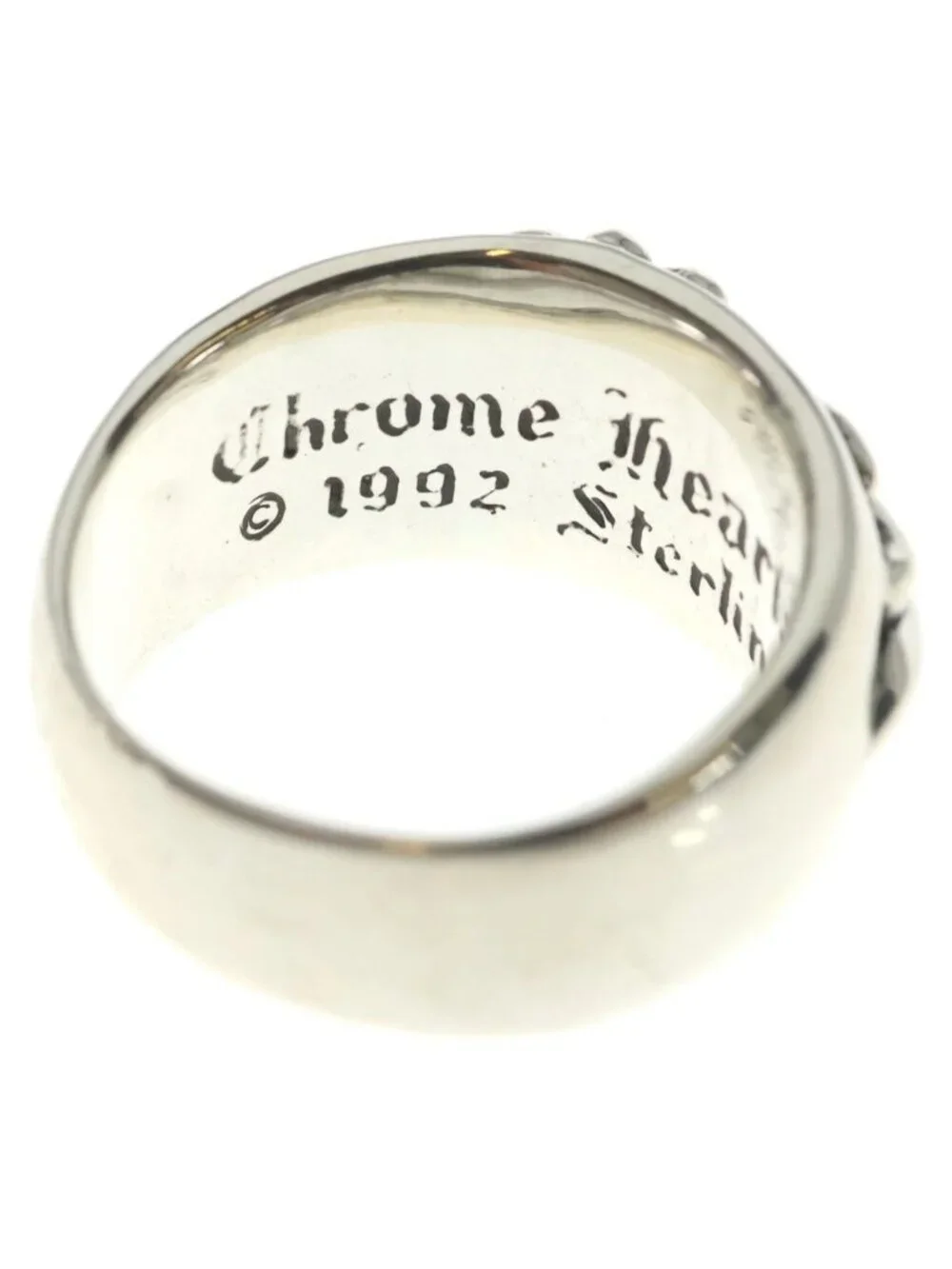 Chrome Hearts Floral Cross Ring Silver